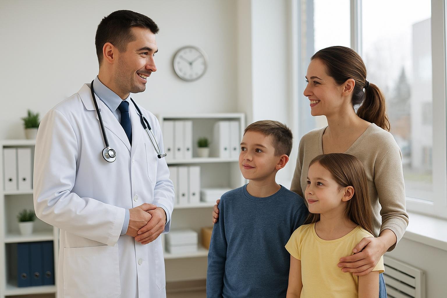 Professional medical clinic team photo