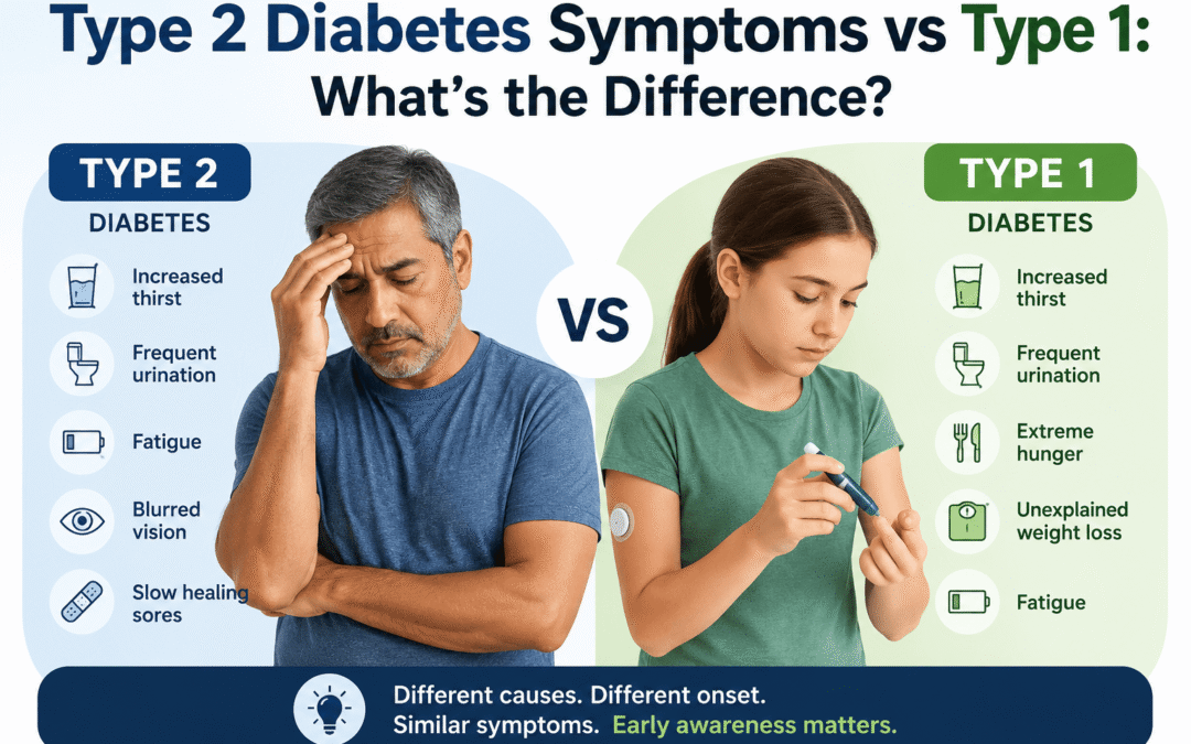 Type 2 Diabetes Symptoms vs Type 1: What’s the Difference? 